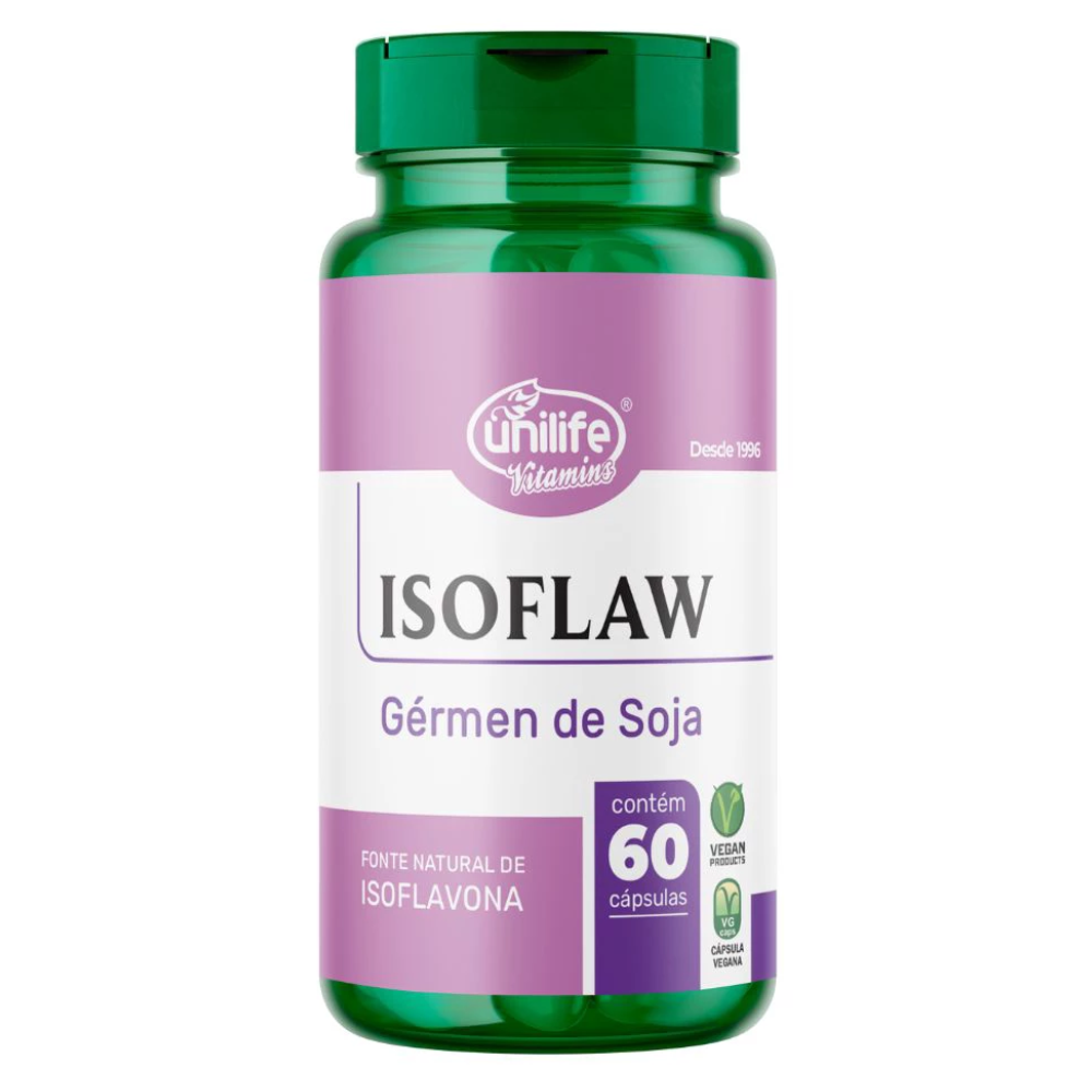 Isoflaw - Isoflavona - Germen de Soja - 500mg 60 cápsulas Unilife