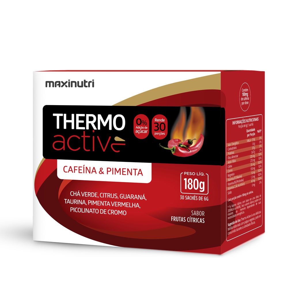 Thermo Active Termogenico - Frutas Citricas - 30x6g Sache Maxinutri