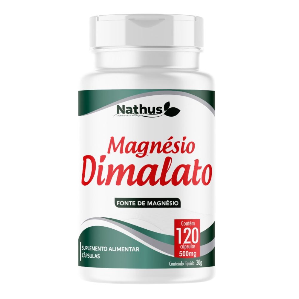 Magnesio Dimalato 500mg 120 cápsulas Nathus