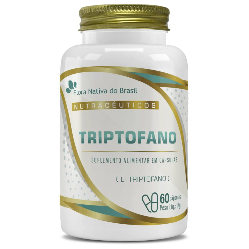 Triptofano - L-Triptofano Puro 283mg 60 cápsulas Flora Nativa