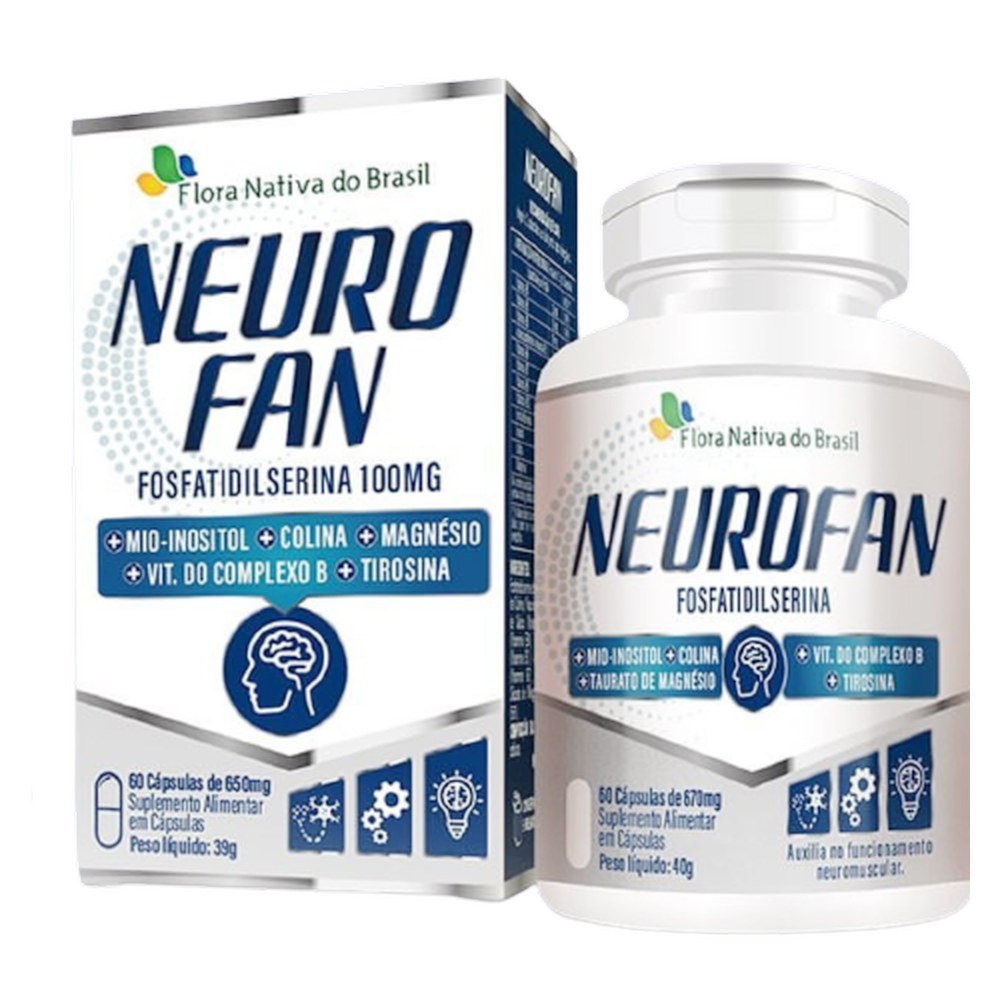 Neurofan - Fosfatidilserina e associações - 670mg 60 cápsulas Flora Nativa