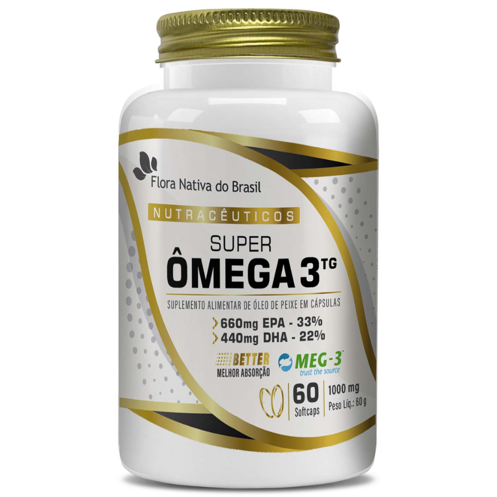Omega 3 Super (660EPA/440DHA) 1000mg 60 softcaps Flora Nativa