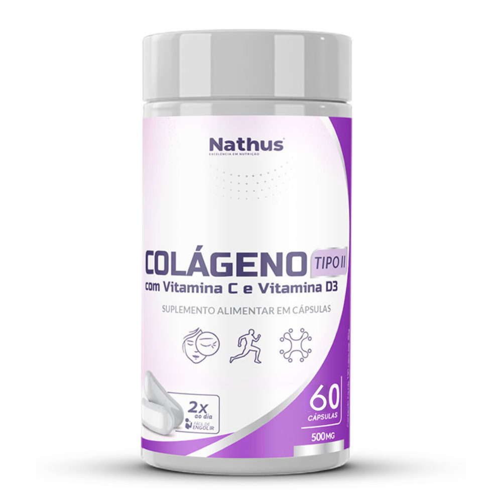 Colageno Tipo II 500mg 60 cápsulas Nathus