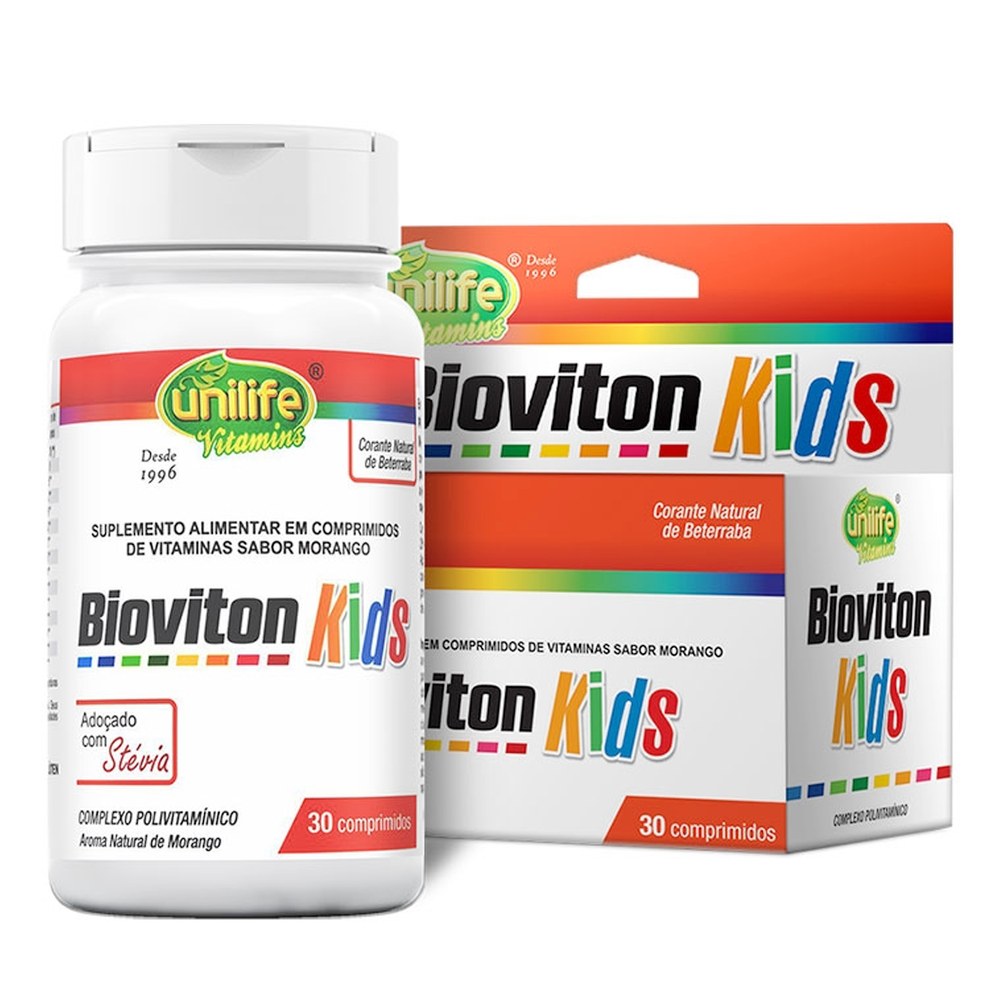 Bioviton Kids Polivitaminico 500mg 30 comprimidos Unilife