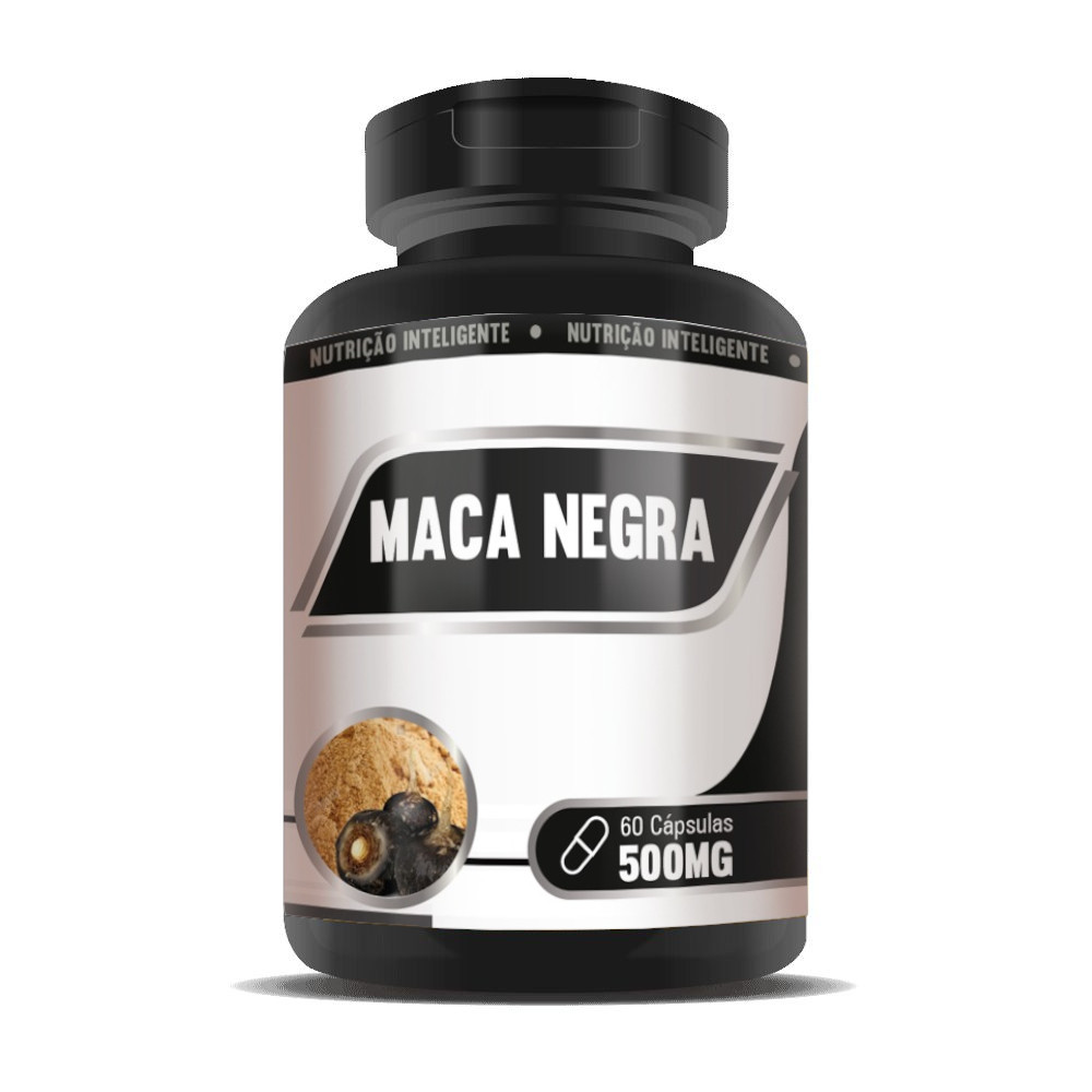 Maca Peruana Negra 500 mg 60 capsulas RN Suplementos