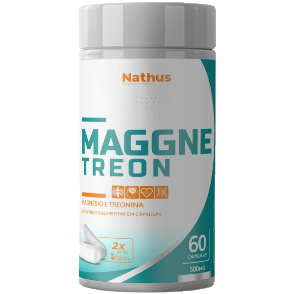 Magnesio Treonato - Maggne Treon 400mg 60 cápsulas Nathus