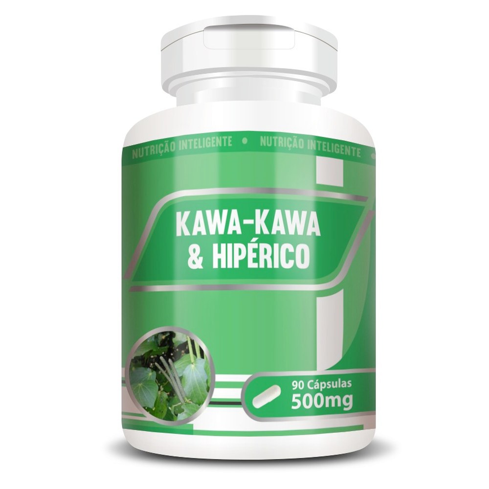 Kawa Kawa com Hiperico 500mg 60 cápsulas RN Suplementos