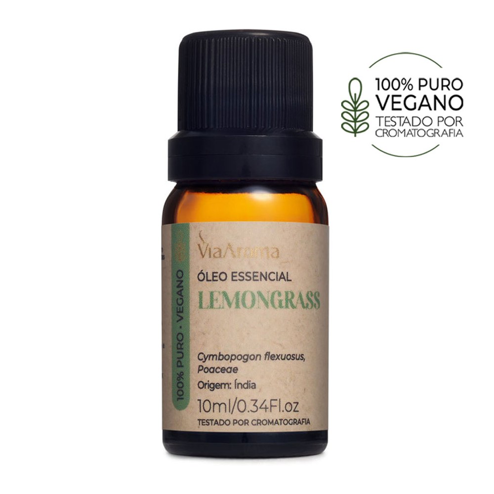 Oleo Essencial Lemongrass 10ml Via Aroma