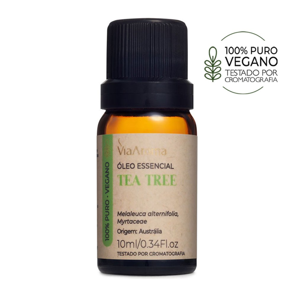 Oleo Essencial Tea Tree - Melaleuca 10ml Via Aroma
