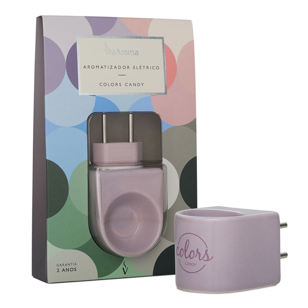Aromatizador Eletrico Colors Lilas Via Aroma