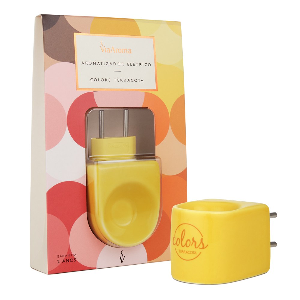 Aromatizador Eletrico Colors Amarelo Via Aroma