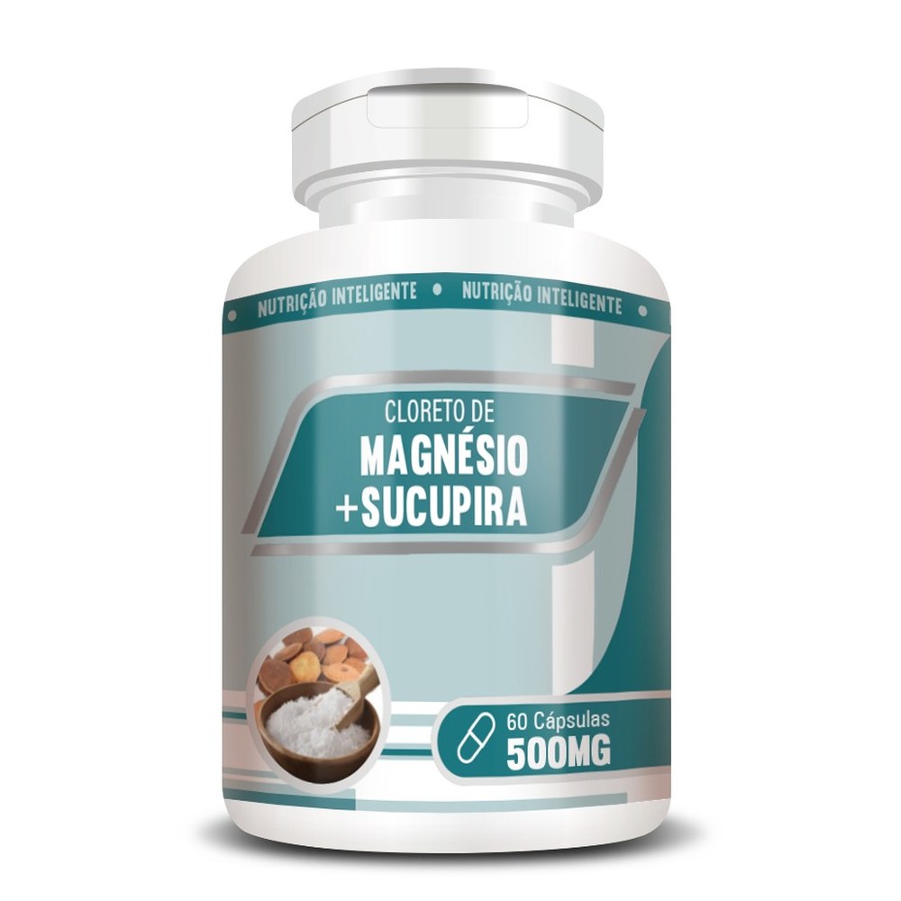 Cloreto de magnesio com Sucupira 500mg 60 cápsulas RN Suplementos