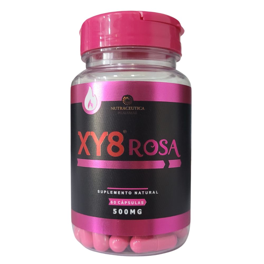 XY8 Rosa (Com Maca Peruana e associações) 500mg 60 cápsulas