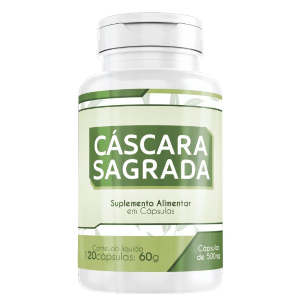 Cascara Sagrada 500mg 120 cápsulas Naturalis Brasil