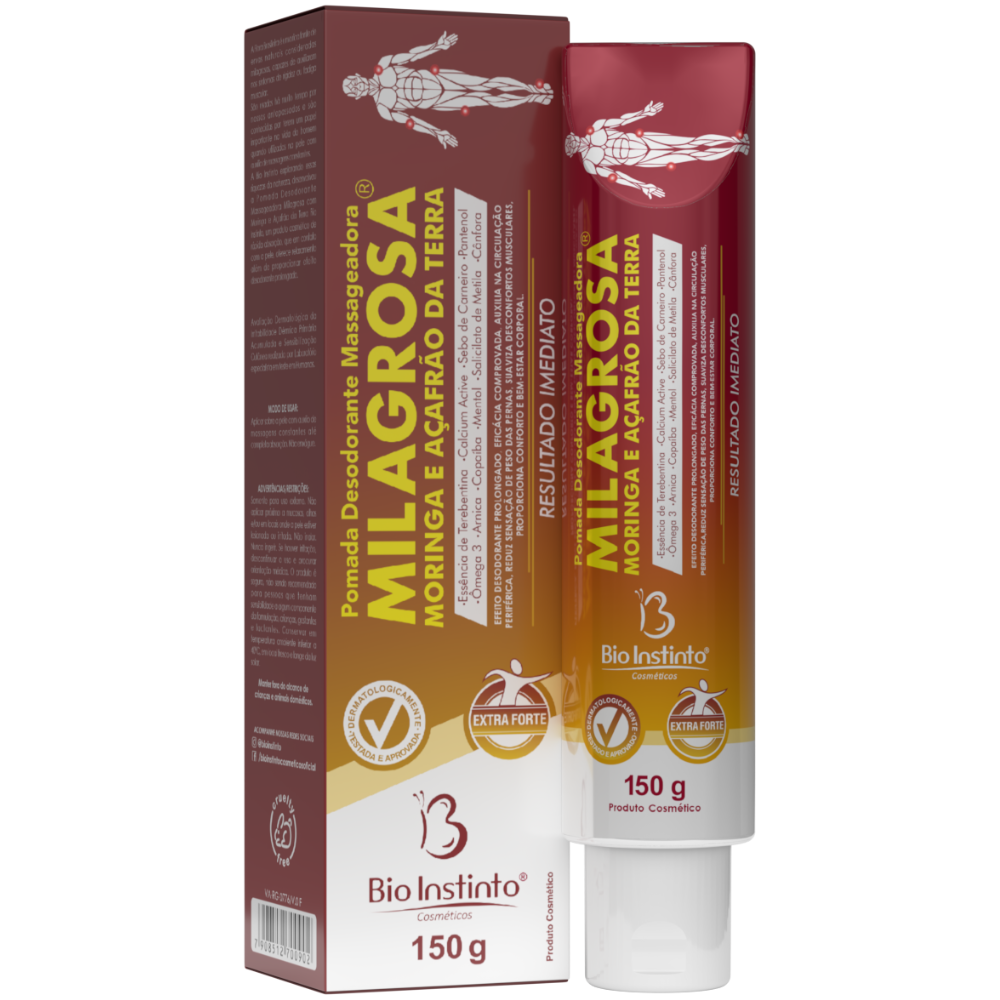 Pomada Milagrosa com Moringa e Açafrao da Terra 150g Bio Instinto