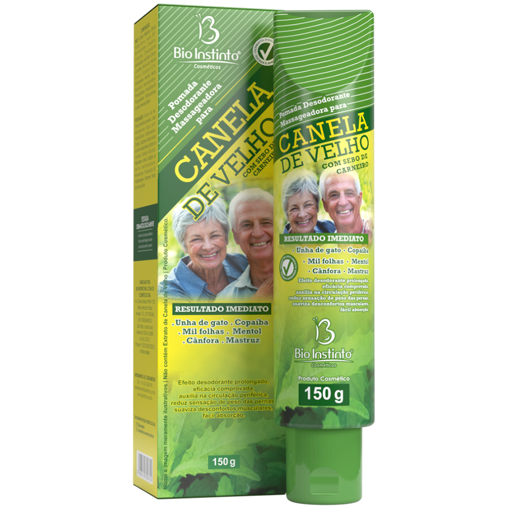 Pomada Massageadora Canela de Velho 150g Bio Instinto