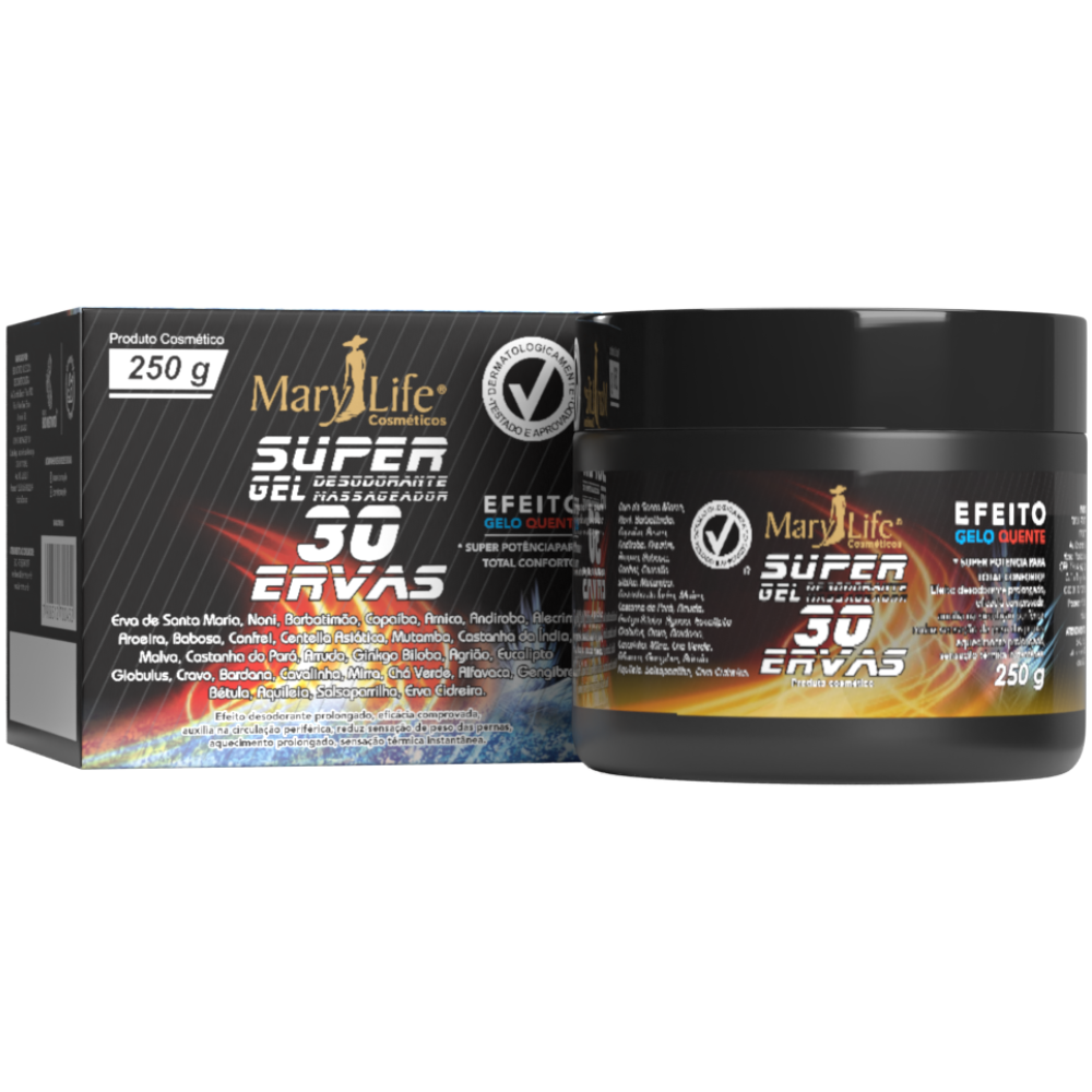 Gel Massageador Super 30 ervas 250g Bio Instinto