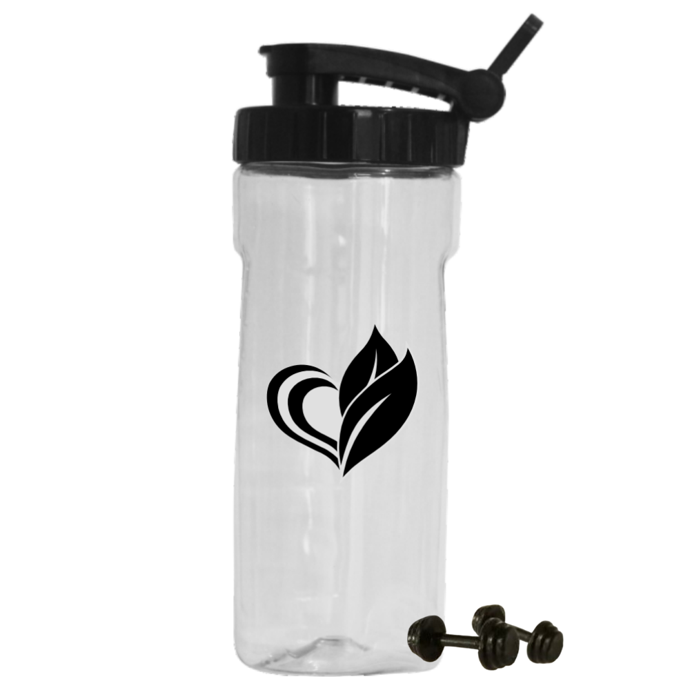 Coqueteleira Shaker Cristal 400ml Tampa Preta Twist