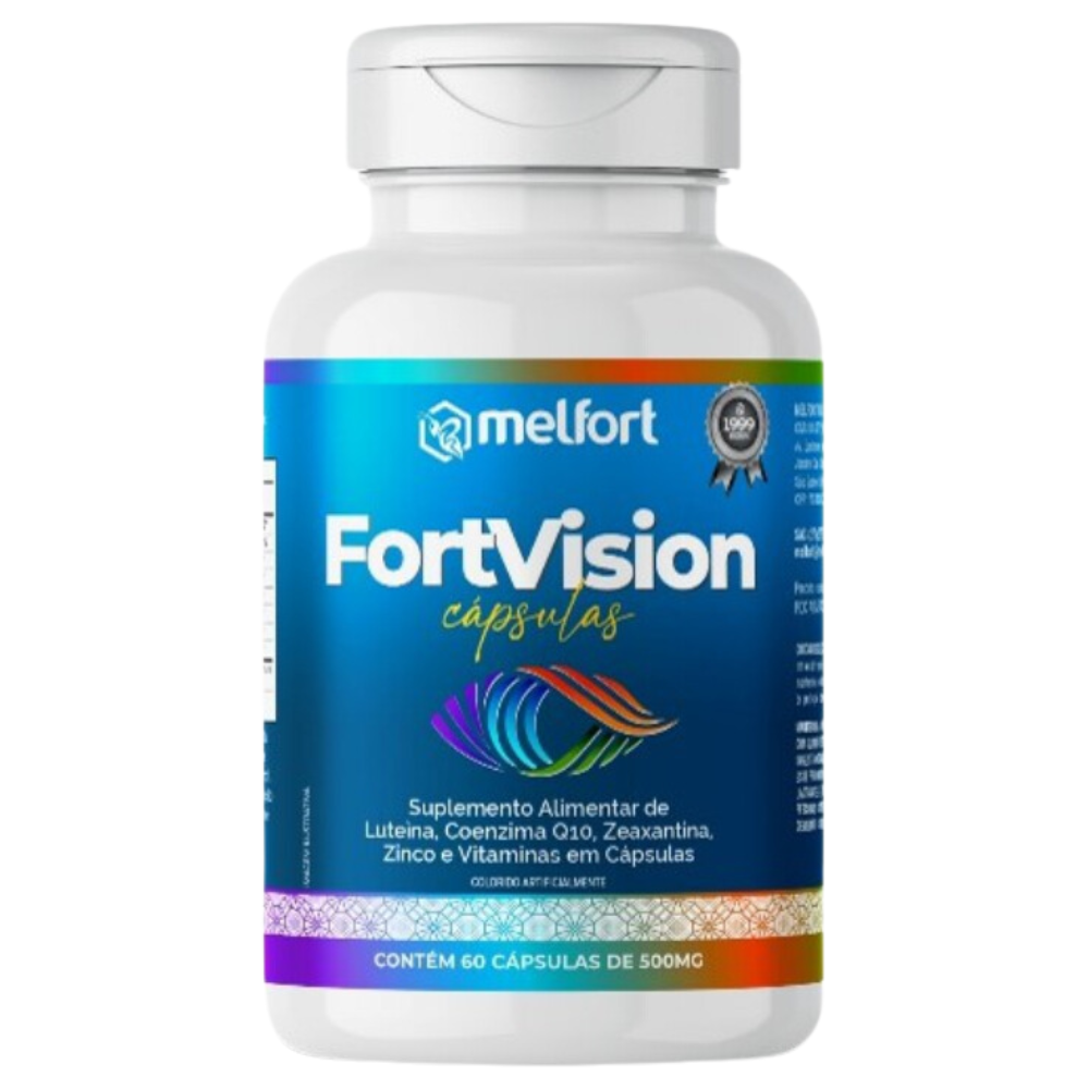 FortVision - Luteina Zeaxantina CoQ10 e mais - 500mg 60 cápsulas Melfort
