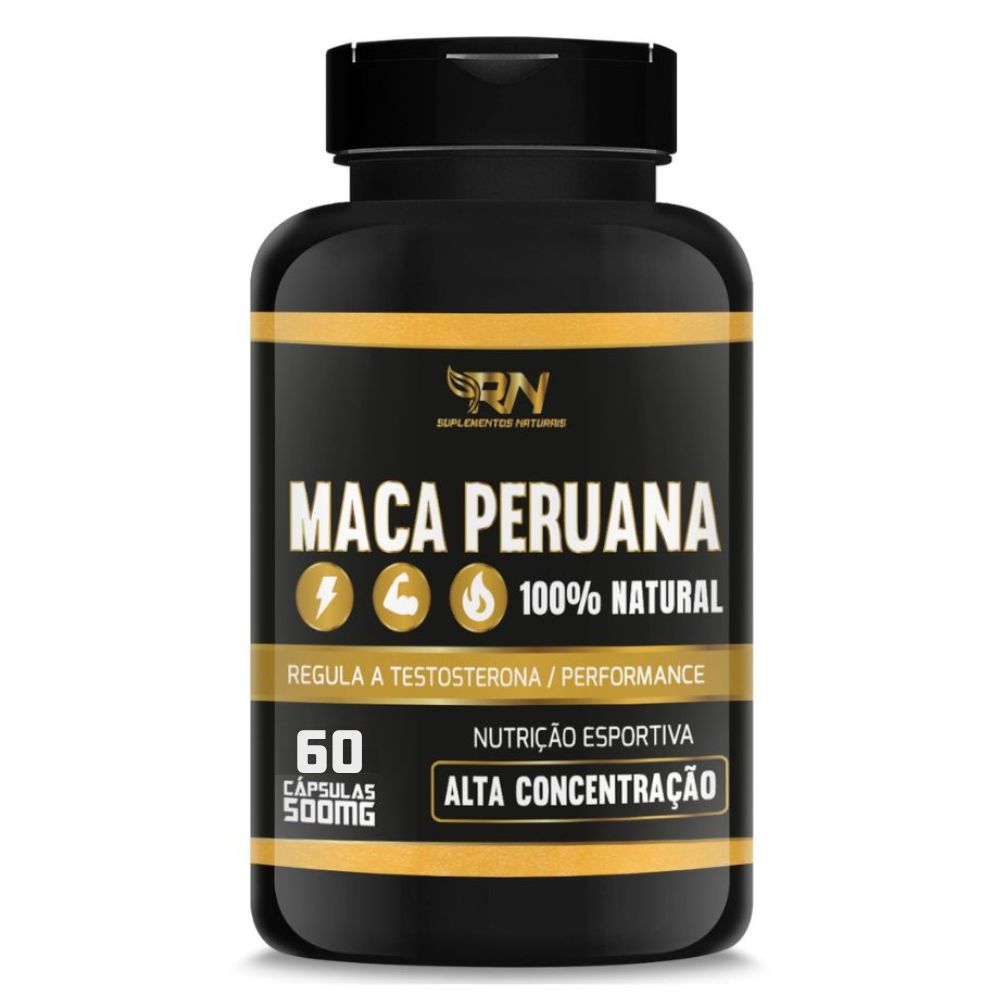 Maca Peruana 500mg 60 cápsulas RN Suplementos