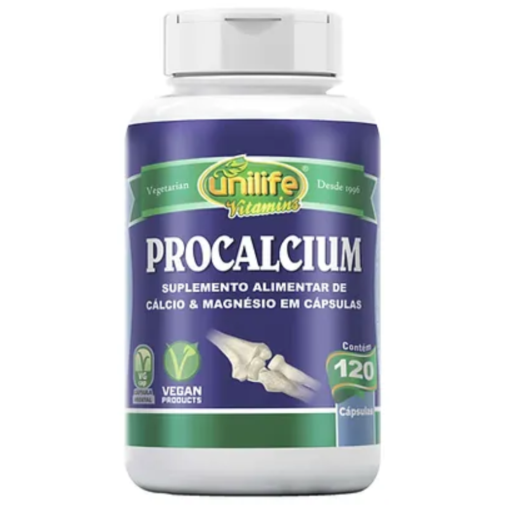 Procalcium 950mg 120 cápsulas Unilife