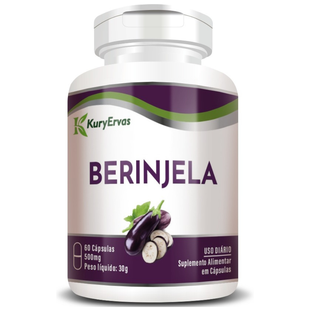 Berinjela 500mg 60 cápsulas Kury Ervas