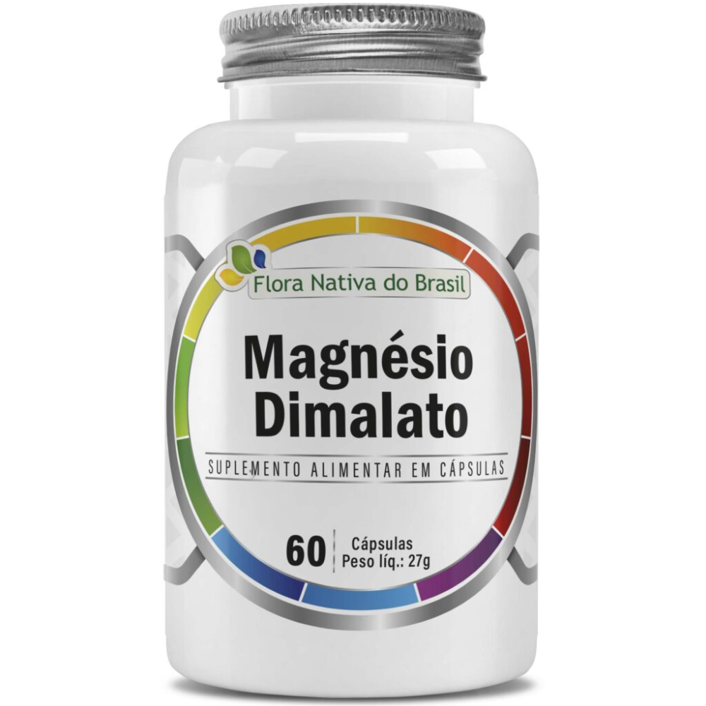 Magnesio Dimalato 500mg 60 cápsulas Flora Nativa