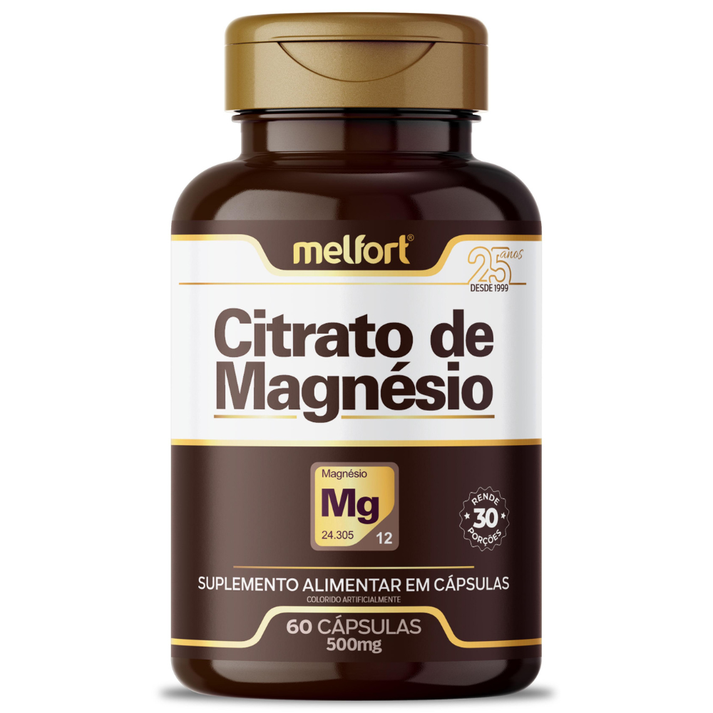 Magnesio Citrato Malato 500mg 60 cápsulas Melfort