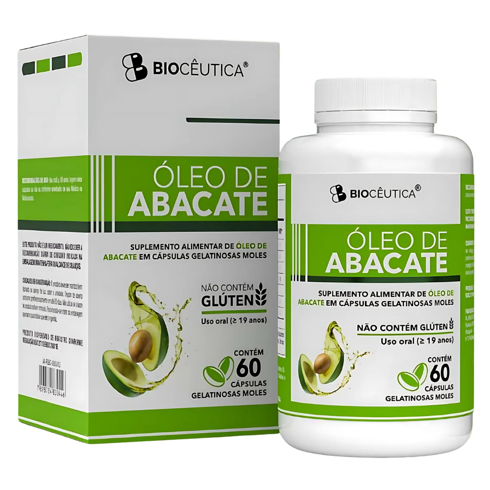 Oleo de Abacate 1350mg 60 cápsulas Bioceutica