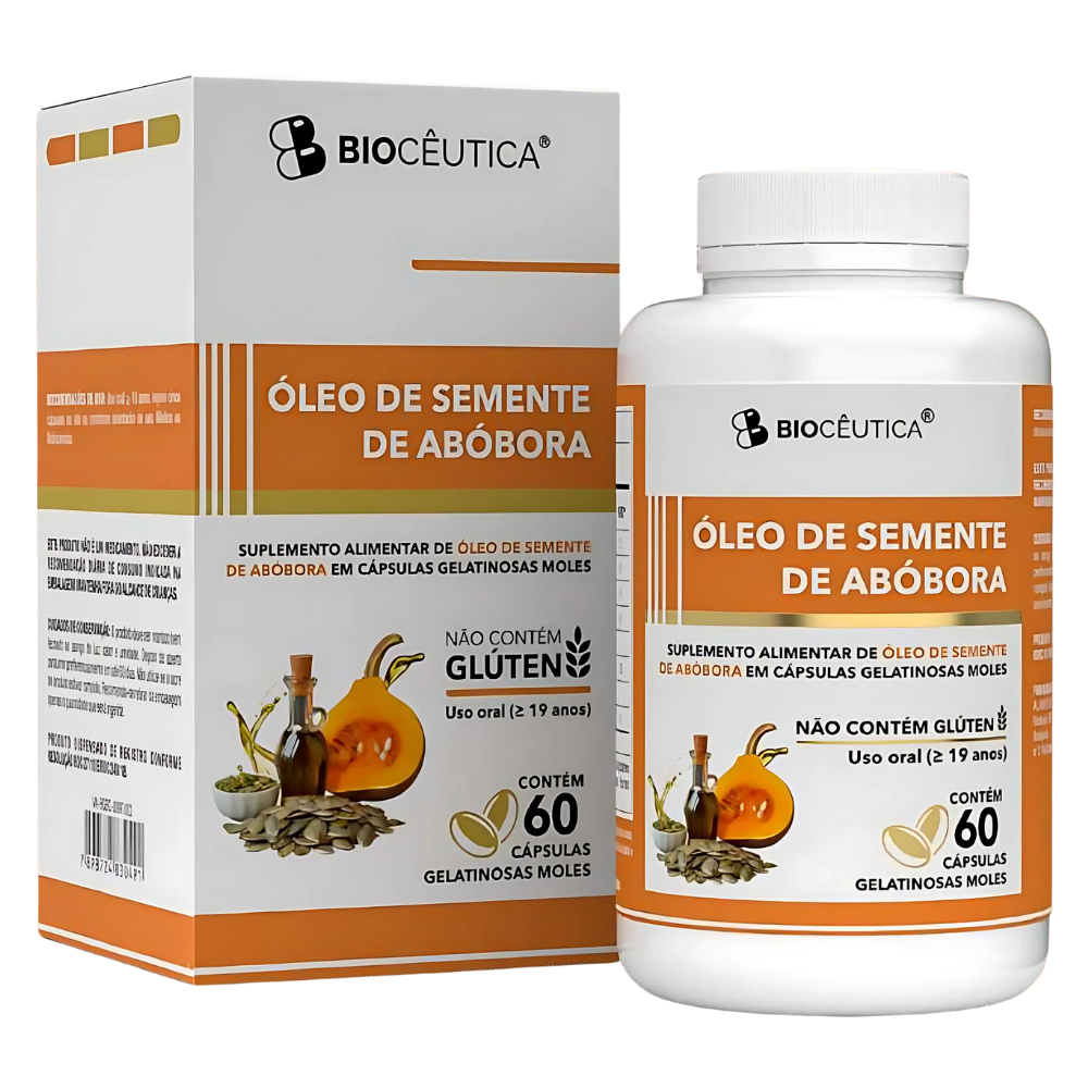 Oleo semente de Abobora 1350mg 60 cápsulas Bioceutica