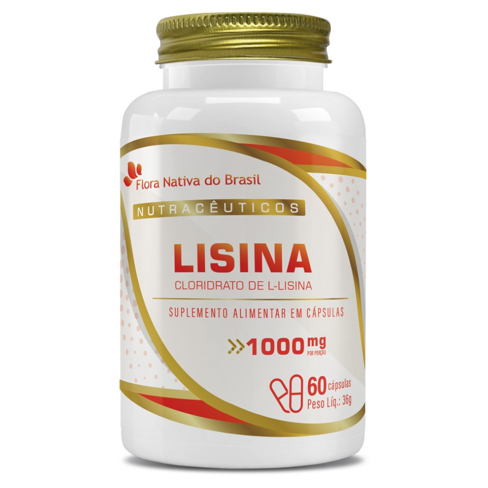 L-Lisina 1000mg 60 cápsulas Flora Nativa
