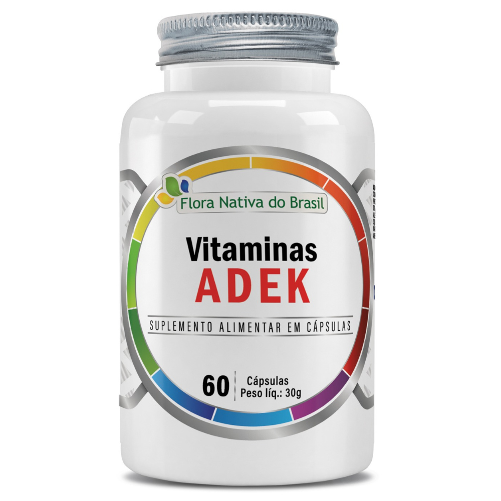 Vitaminas ADEK 500 mg 60 cápsulas Flora Nativa