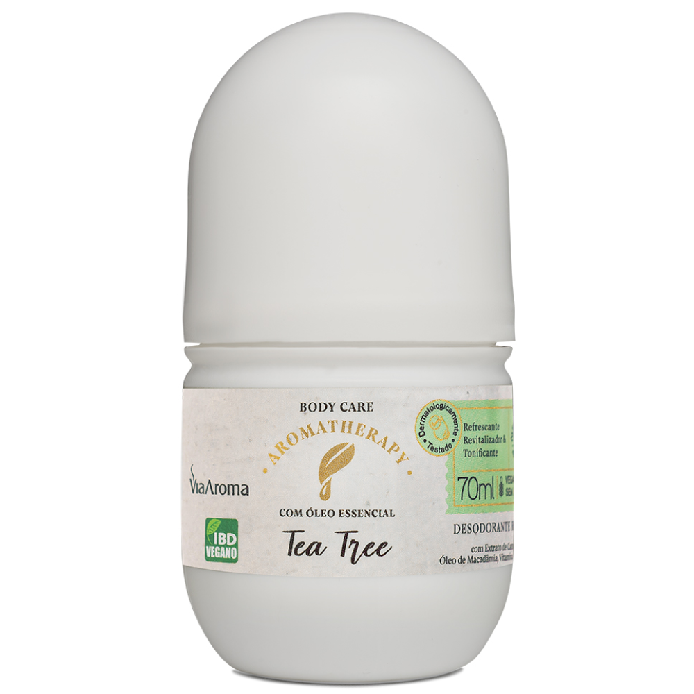 Desodorante Aromatherapy Tea Tree (Melaleuca) 70ml Via Aroma