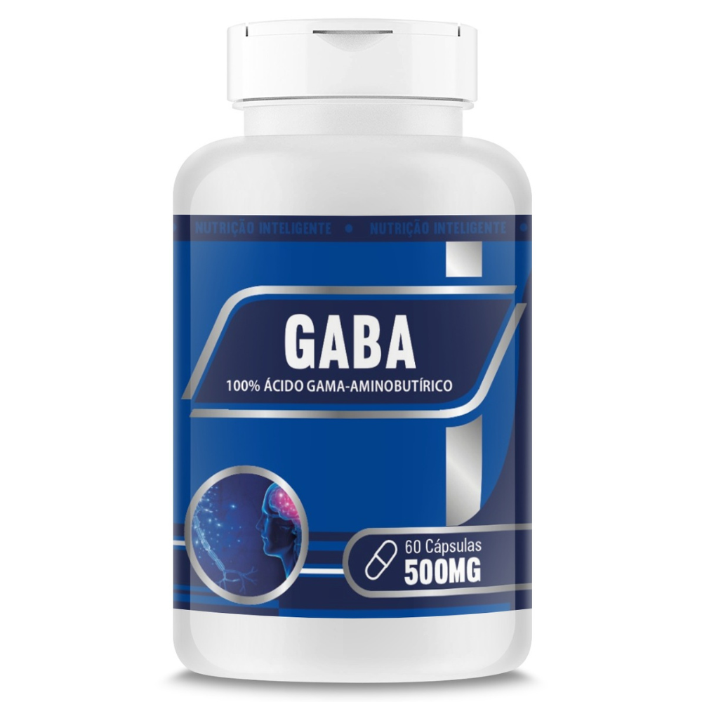 Gaba - Acido Gama-Aminobutirico 500mg 60 cápsulas RN Suplmentos