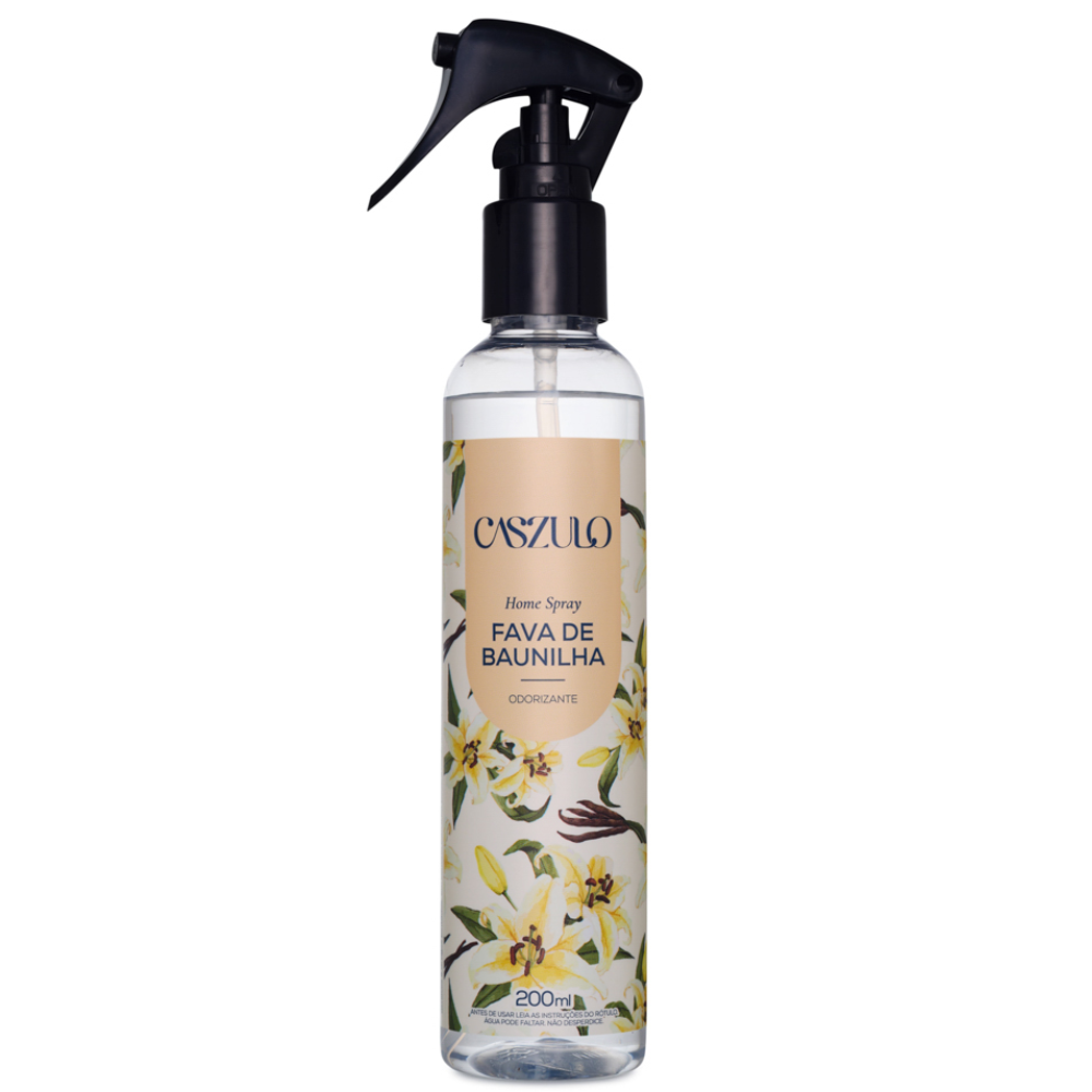 Home Spray Fava de Baunilha 200ml Caszulo Via Aroma