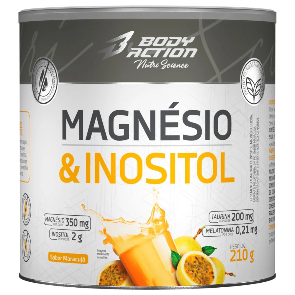 Magnesio com Inositol 210g Macaruja Body Action