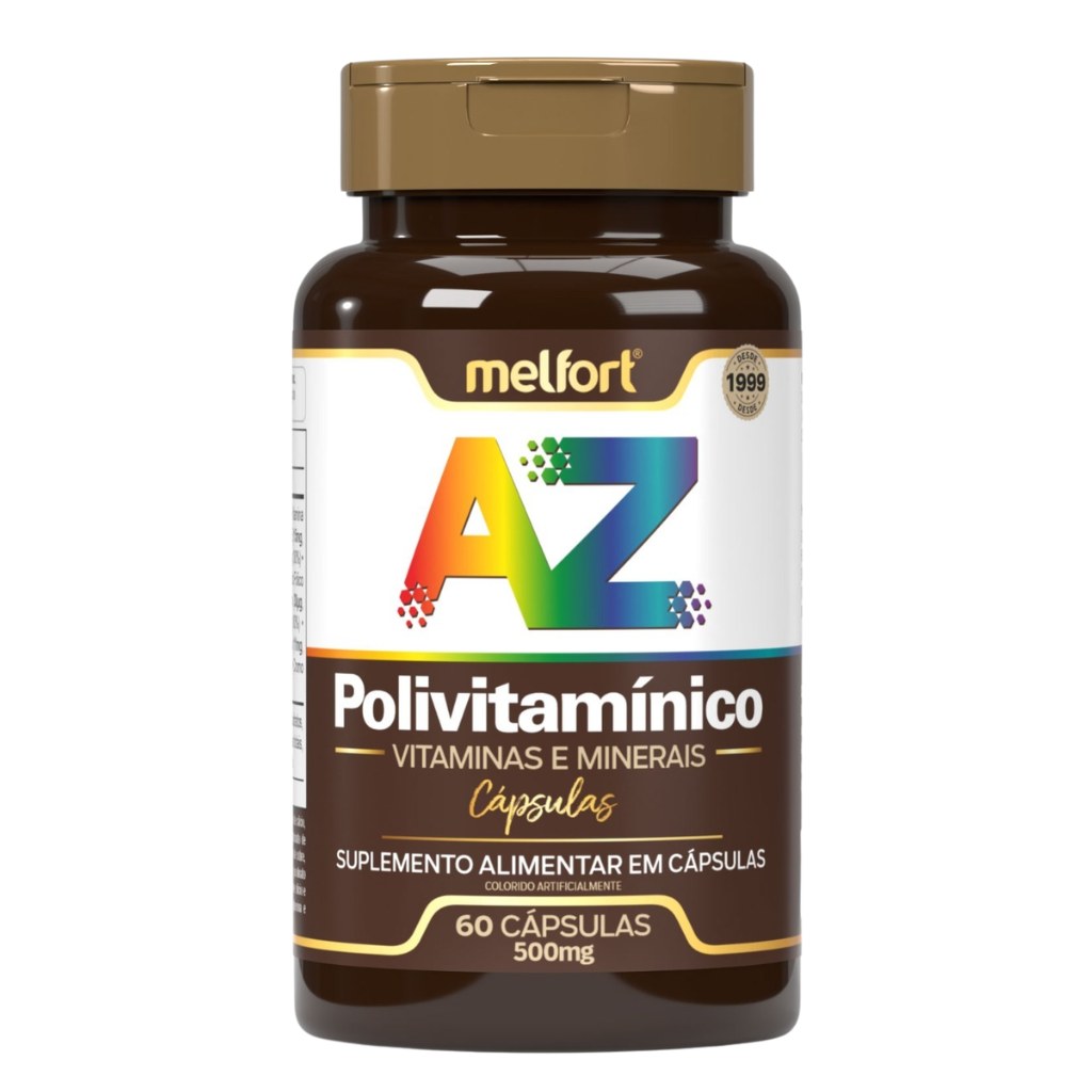 Polivitaminico A-Z 500mg 60 cápsulas Melfort