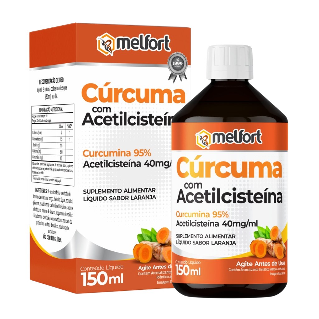 Curcuma com Acetilcisteina 150ml Melfort