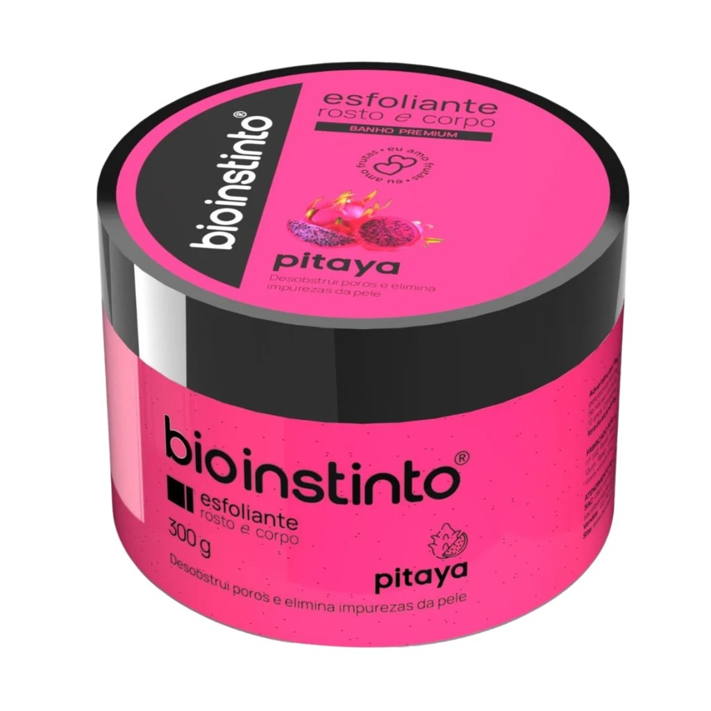 Esfoliante Pote Pitaya Rosto e Corpo 300g Bio Instinto