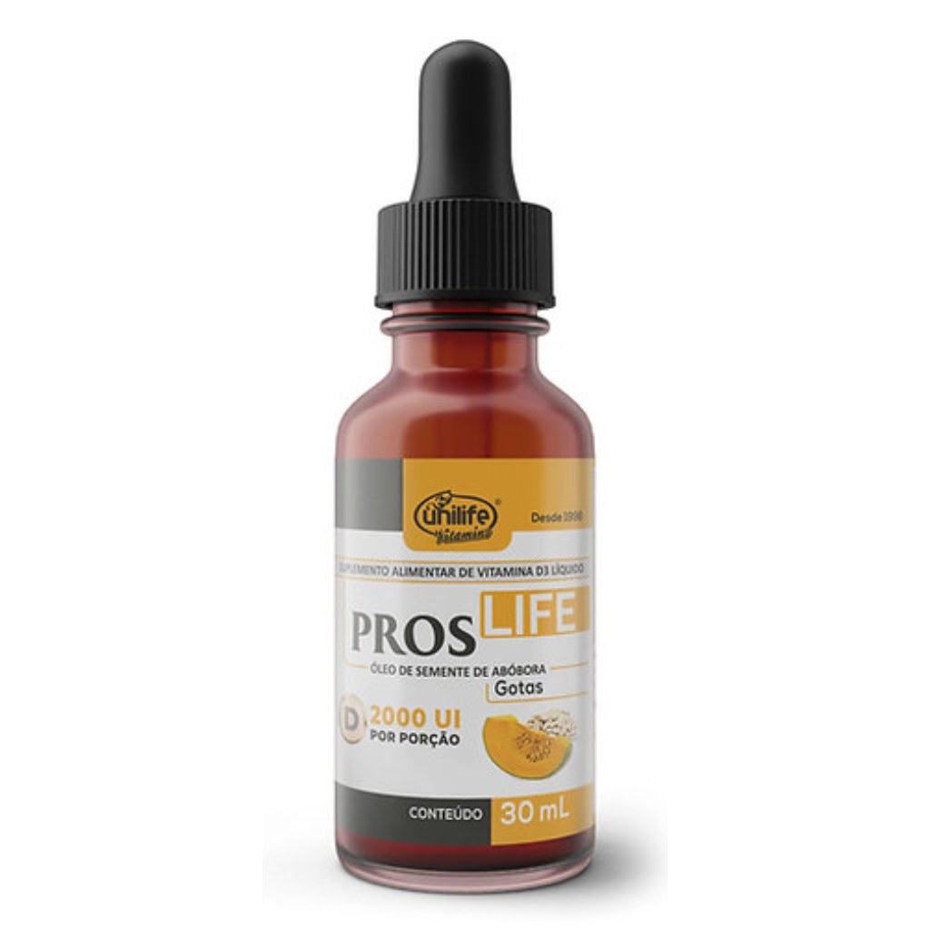 Proslife - Oleo de semente de Abobora com Vitamina D3 30ml Unilife