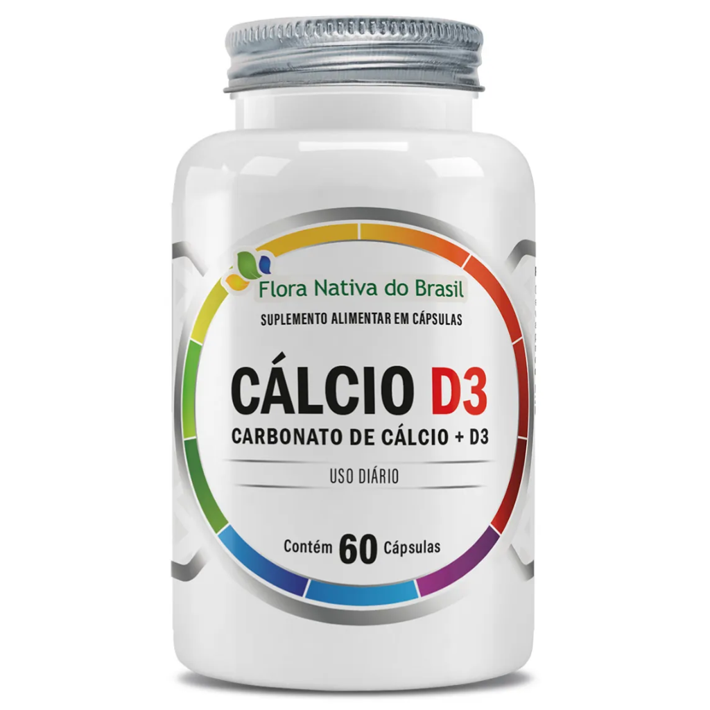 Calcio D3 500mg 60 cápsulas Flora Nativa