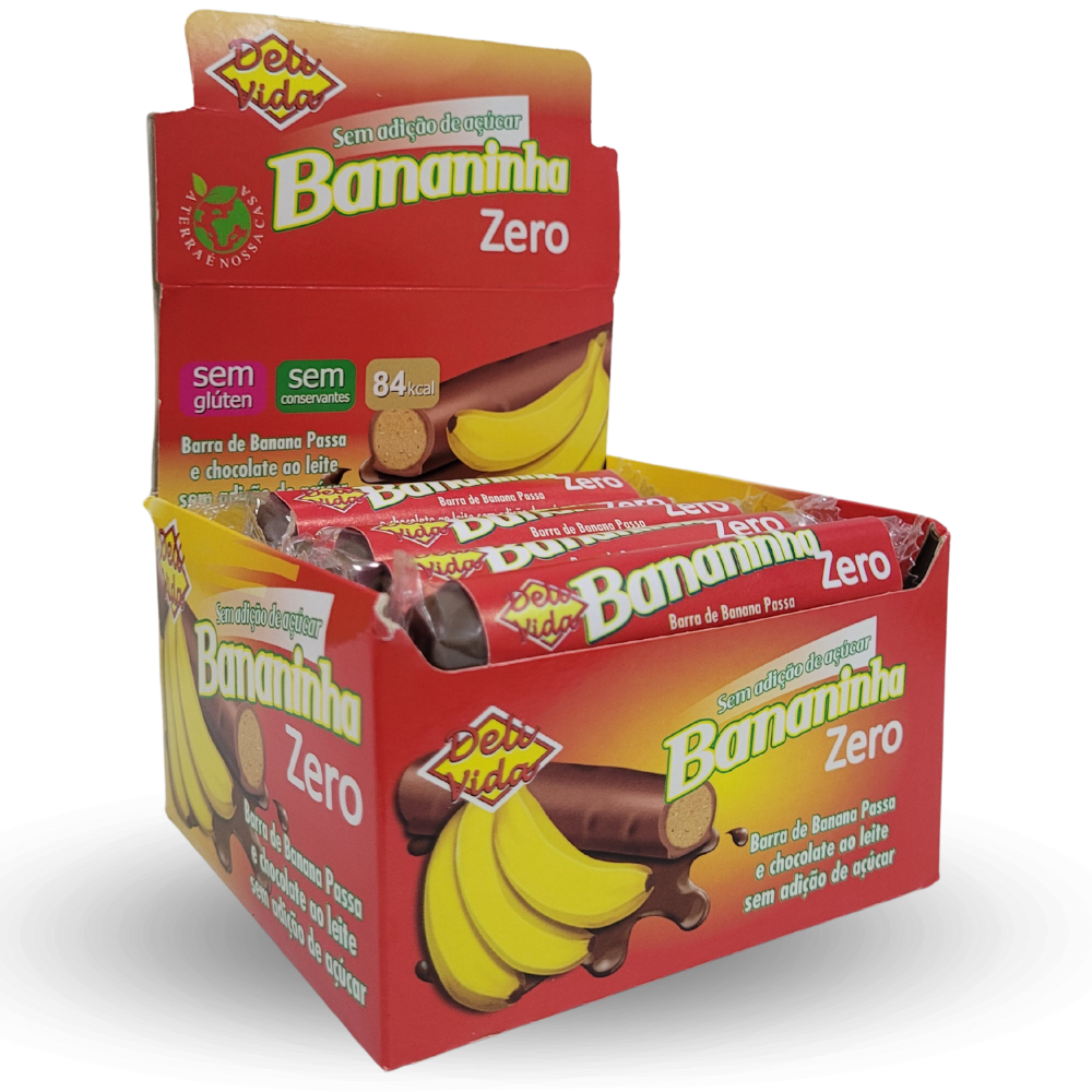 Bananinha Zero (Light/Diet) Chocolate Preto 20un/25g Doce Vida