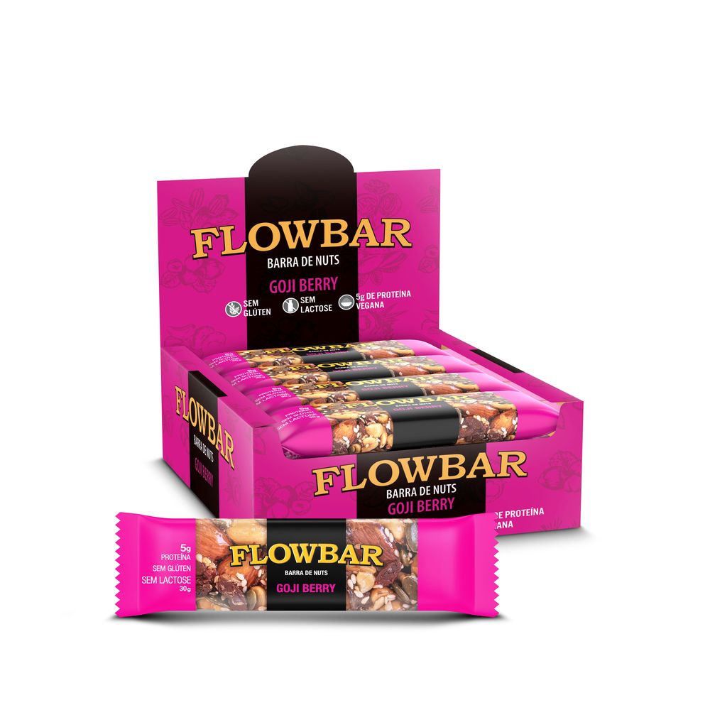 Barra de Nuts Gojiberry 12un/30g Flowbar