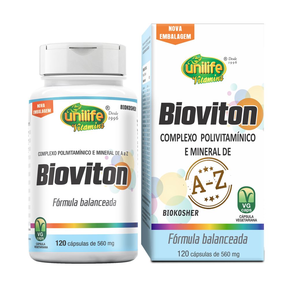 Bioviton Polivitaminico 560mg 120 cápsulas Unilife