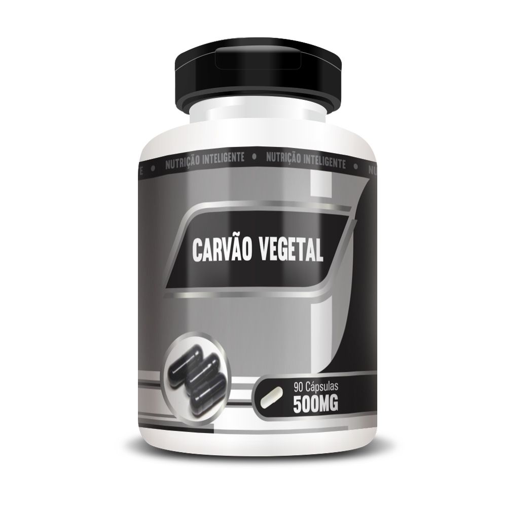 Carvao Vegetal 500mg 60 capsulas RN Suplementos