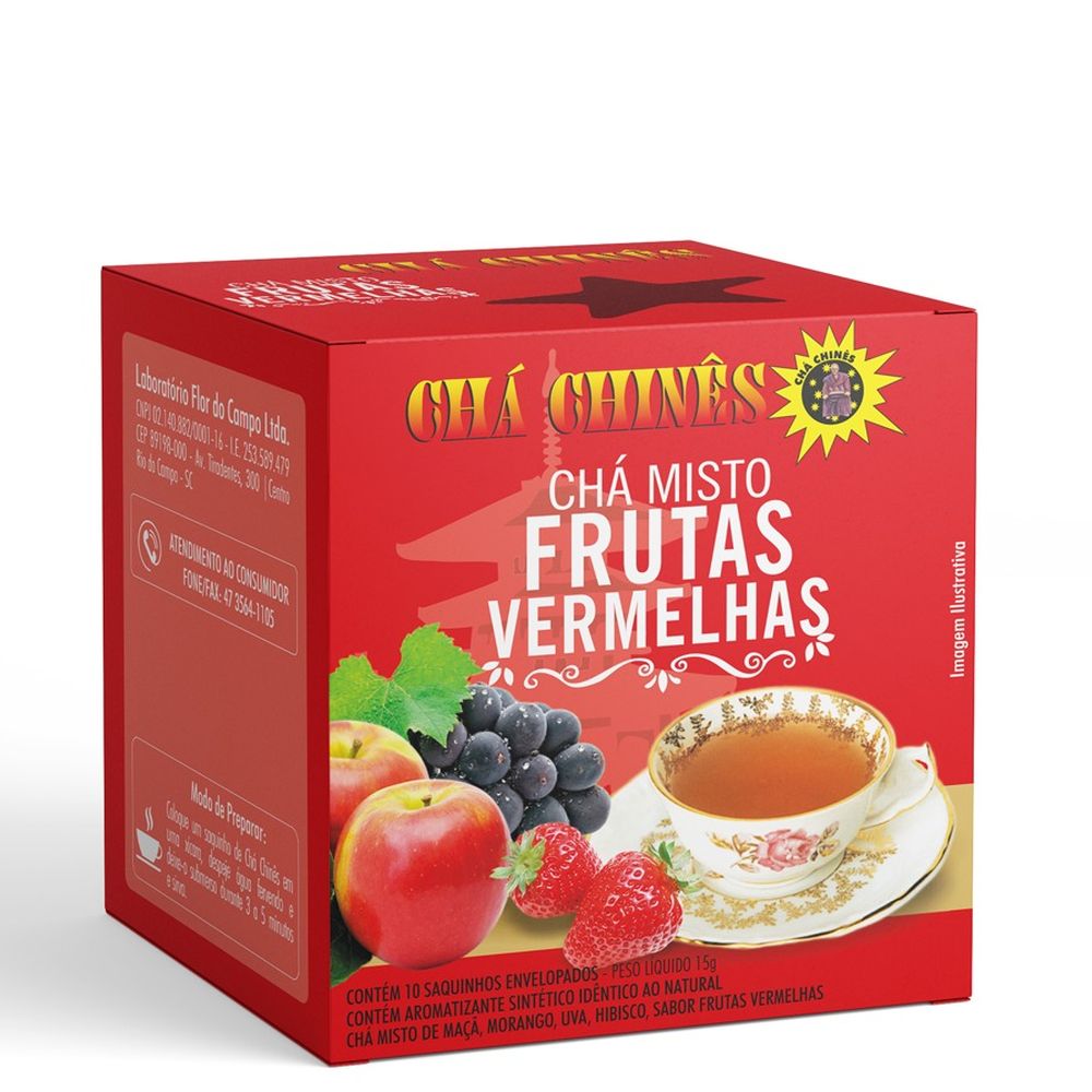 Cha Frutas Vermelhas 15g Cha Chines